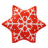 Stuffed Christmas Snowflake Printed Pillow - Uncommongifts.in